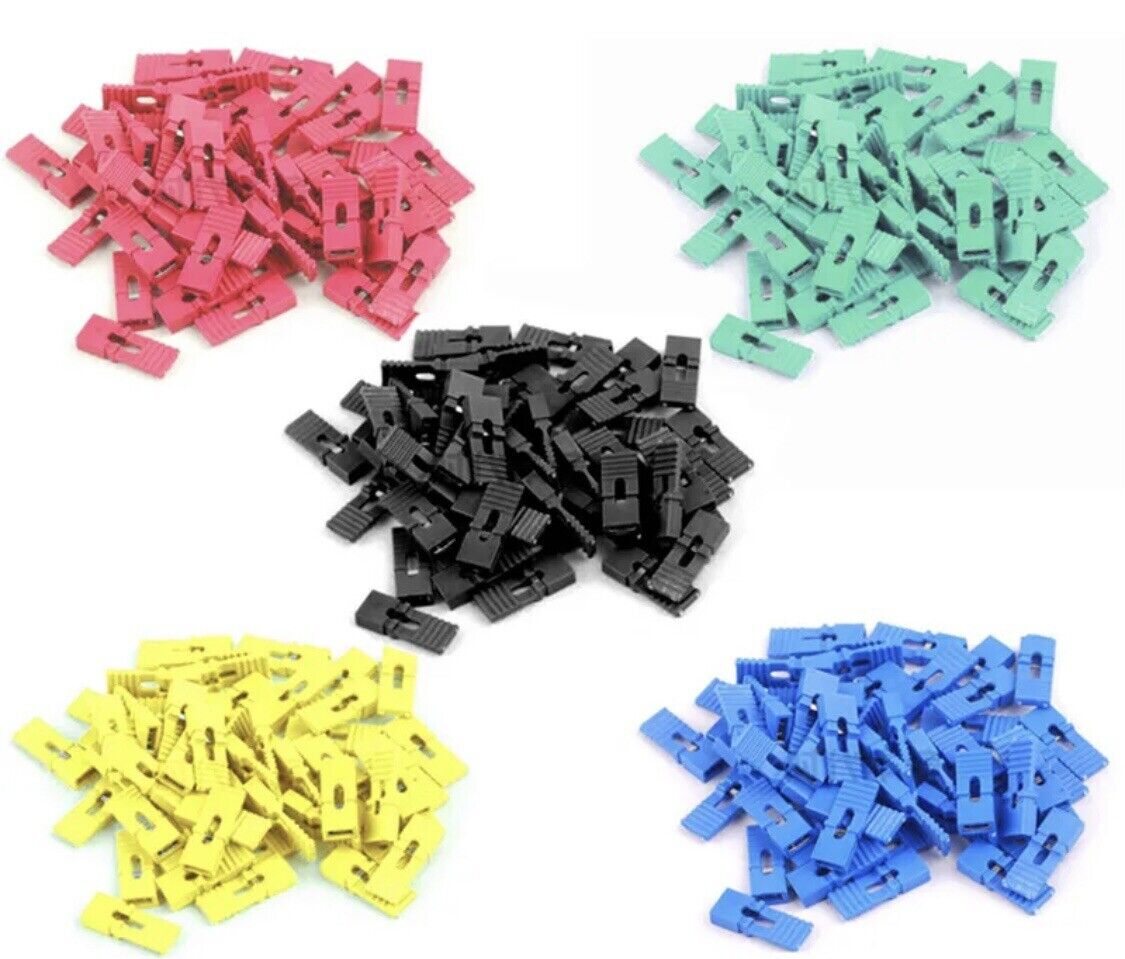 30PCS 2.54mm 6 X Colour Jumper Caps with Handle Header Pin Shunts Shor ...