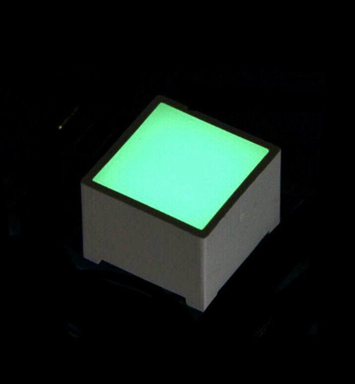 2PCS 15 X 15mm LED Block Diode GREEN 525nm Light Emitting Diodes For DIY Project