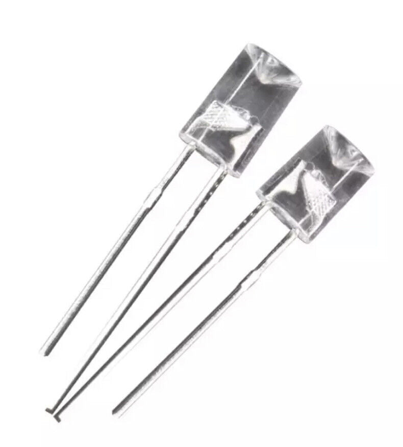 Ed Led 5mm 5mm Red Led Light Emitting Diode Flat Top Concave LED 100pcs (625-630n ...