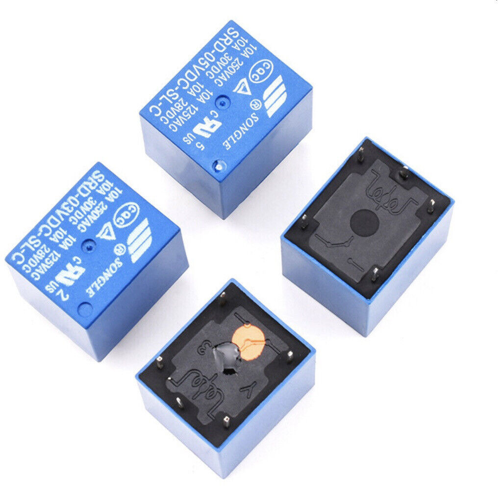 4PCS 24V 5 Pin Relay Quality DC Coil Power Relay SRD-24VDC-SL-C 24VDC 10A DIY