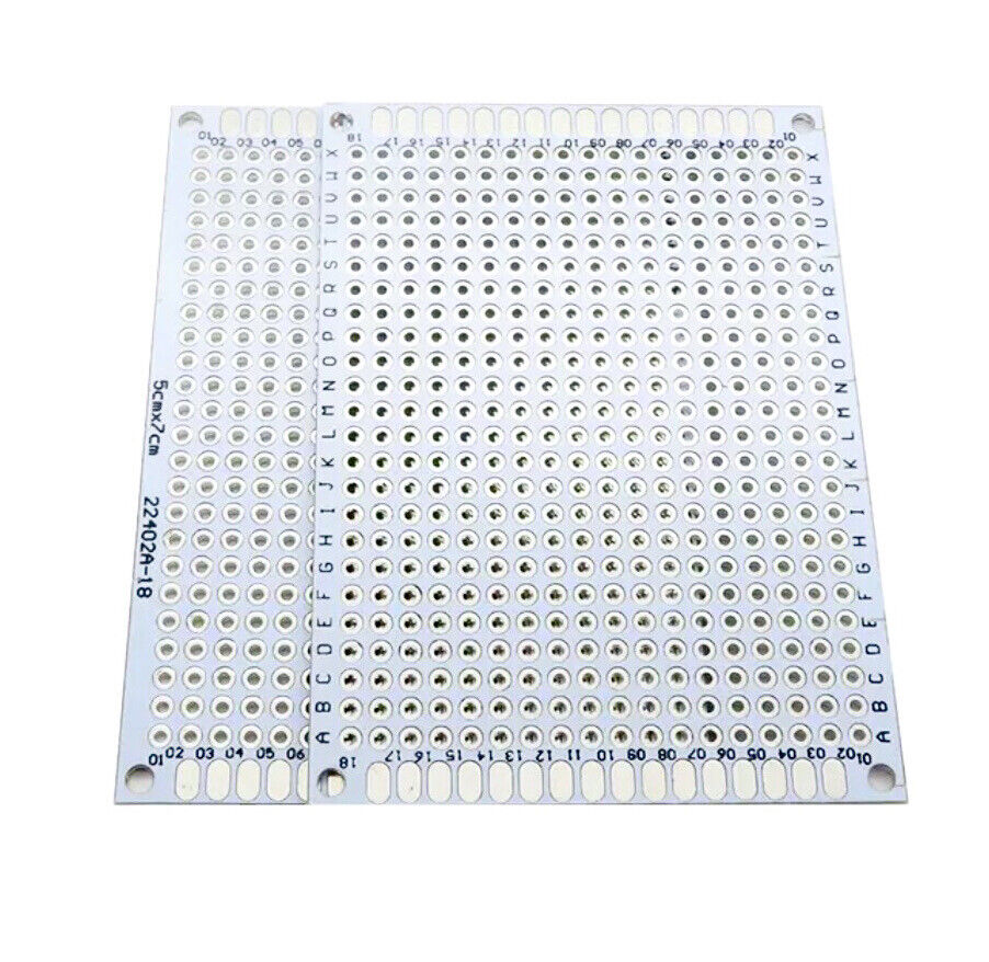 12PCS 70x50 Double Side FR4 Arduino Prototype 6 COLOURS PCB Board Soldering 2ea