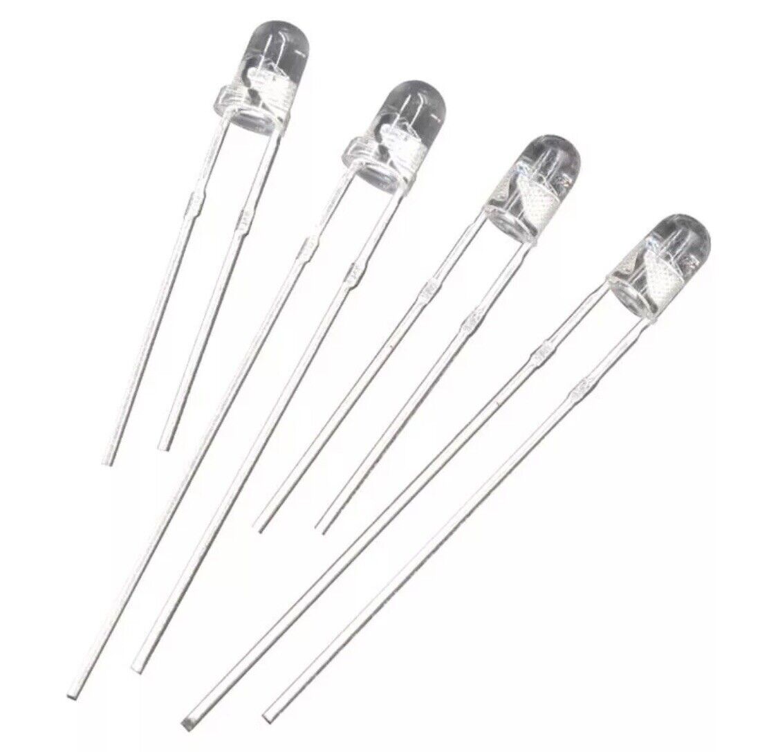 3mm LED Light Emitting Diode RGB SLOW flash 100pcs  F3 CLEAR Round Top