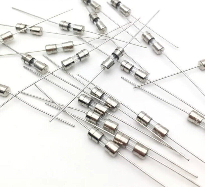 Sm Fuses 100PC Set 250V Wire Fuses 0.5-10 Amp 3.6x10mm Quick Blow Pigtail Fuse ...