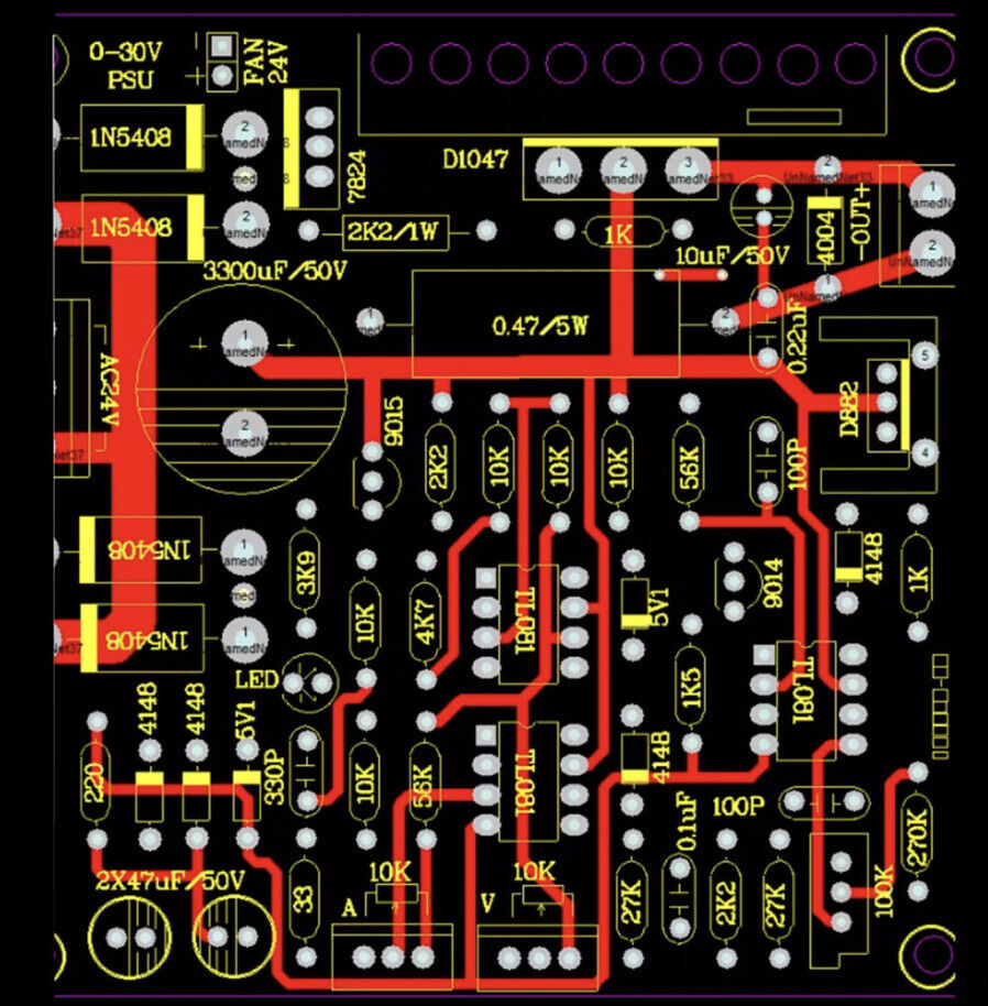 0-30V 2mA-3A Adjustable DC Regulated Power Supply Board  PCB DIY Kit New