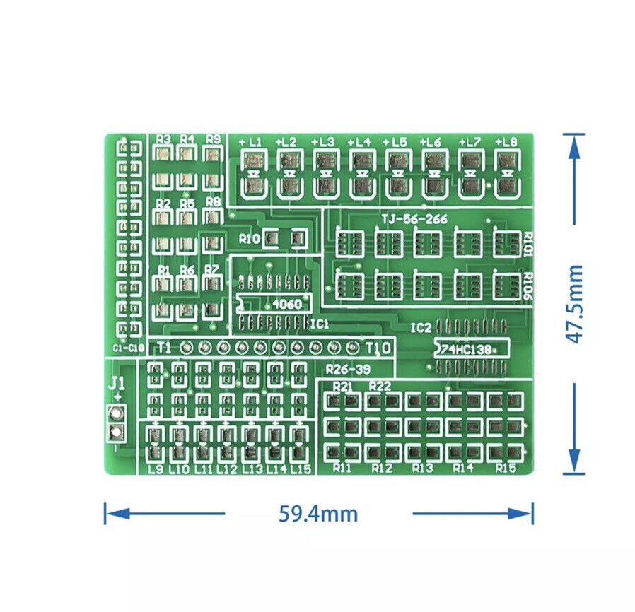 SMD/SMT PCB Component Soldering Practice Board Plate DIY Diode Resistors 74LS192
