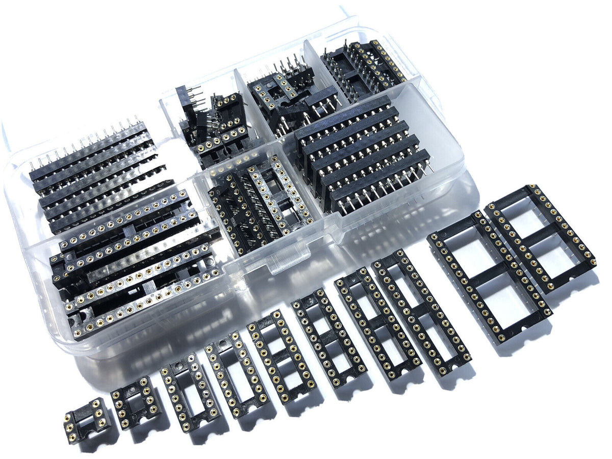 Round Ic 50Pc DIP Round IC Sockets Adaptor Solder Type Gold Plated 6-28 Pin + W ...