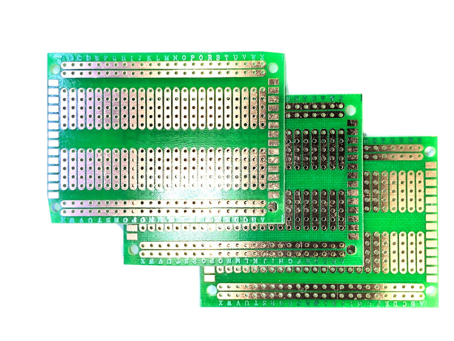3PCS FR-4 PCB Single Sided Breadboard Prototype GREEN DIY Laminate PCB 70 X 50mm