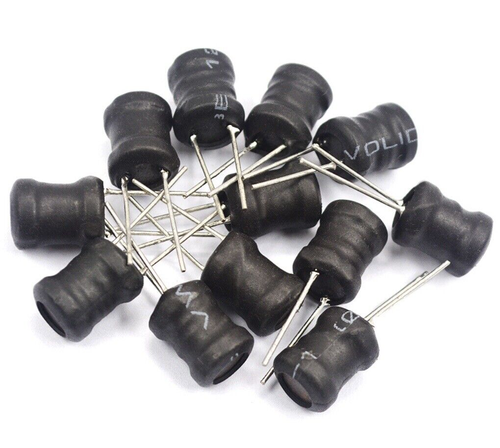 75PCS Wire-wound DIP Power Inductor Inductance 15 Values kit 6x8 2.2uH-10mH