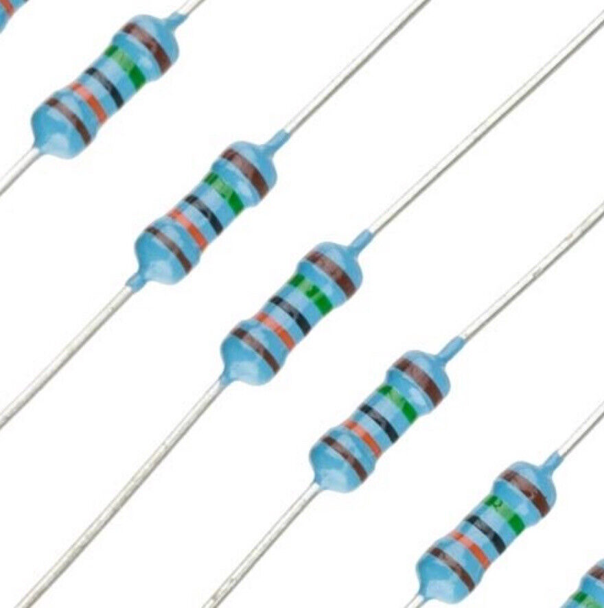 Kit De Resistencias De Película Metálica - 600 Piezas, 30 Valores De 10 Ω A 1M Ω, 1/4W, Tolerancia 1%, Para Proyectos DIY