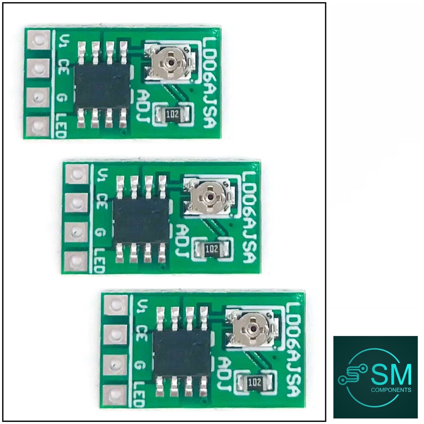 LED Driver 30-1500mA Constant Current DC3.3 3.7V 5V Adjustable Module ...