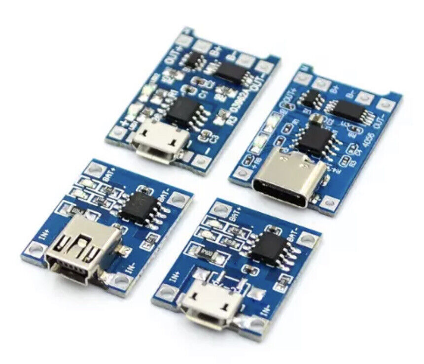 Mini Charge Module 4PCS TP4056 Mini USB Charger Module 5V 1A 18650 Lithium Battery Charge ...