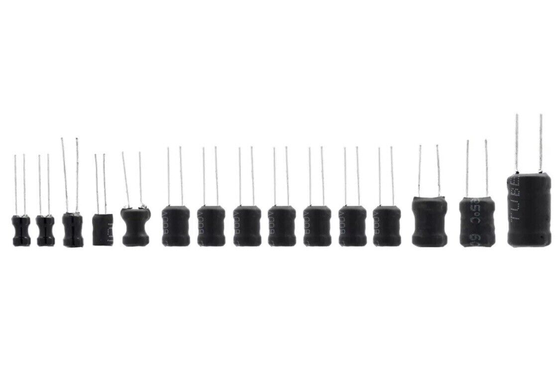 160PCS Wire-wound DIP Power Inductor Inductance 15 Values kit 6x8-10x16 1uH-10mH