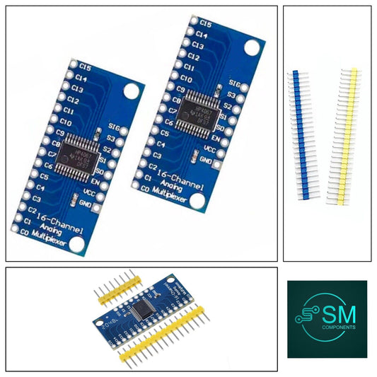 2PCS Multiplexer CD74HC4067 16-Channel Digital Breakout Board 4 X Head Pins DIY
