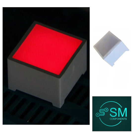 2PCS 15 X 15mm LED Block Diodes RED 625nm Light Emitting Diodes For DIY Project
