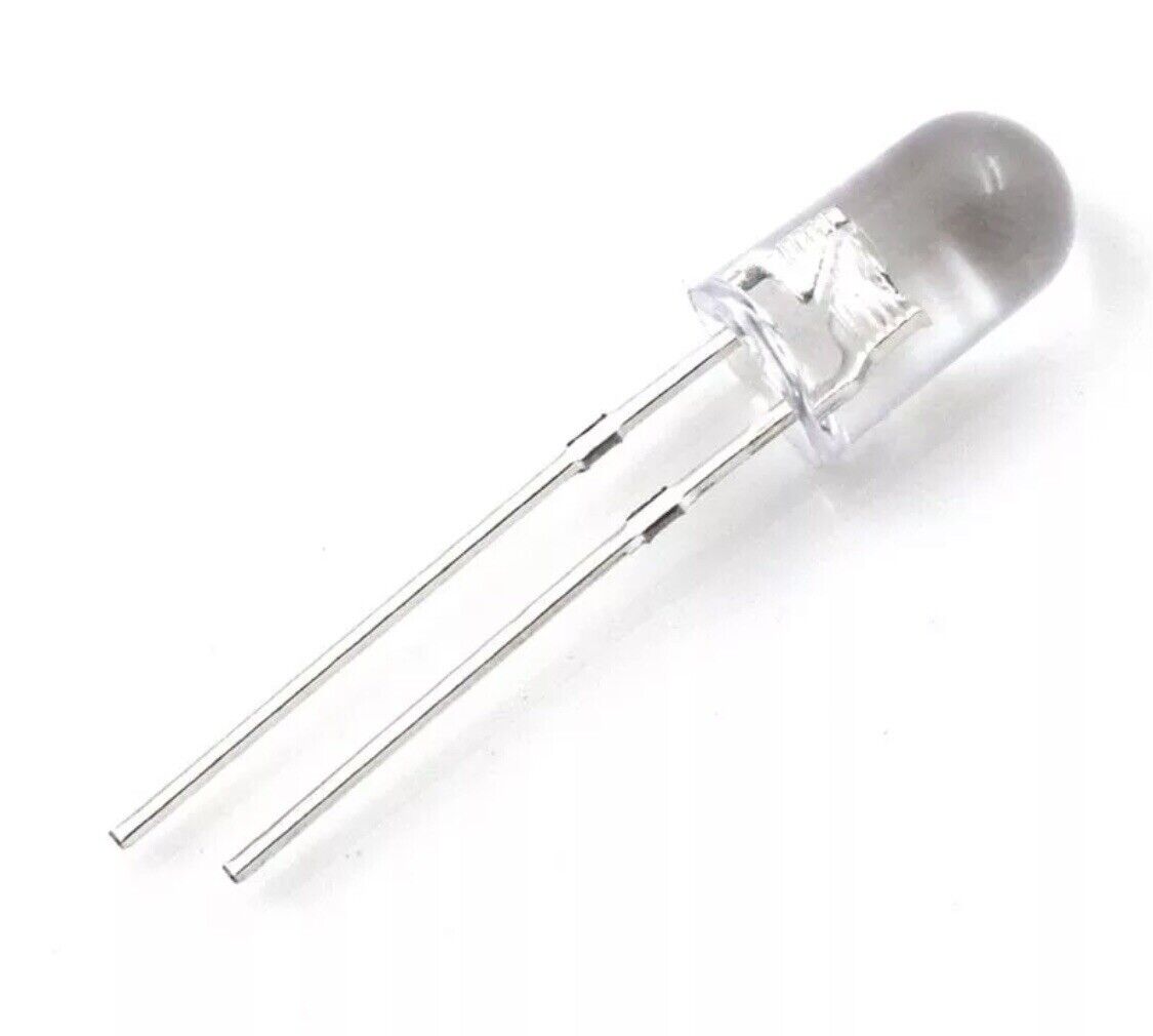 5mm BLUE LED Light Emitting Led Diode Clear Round Head LED, With EDGE ...