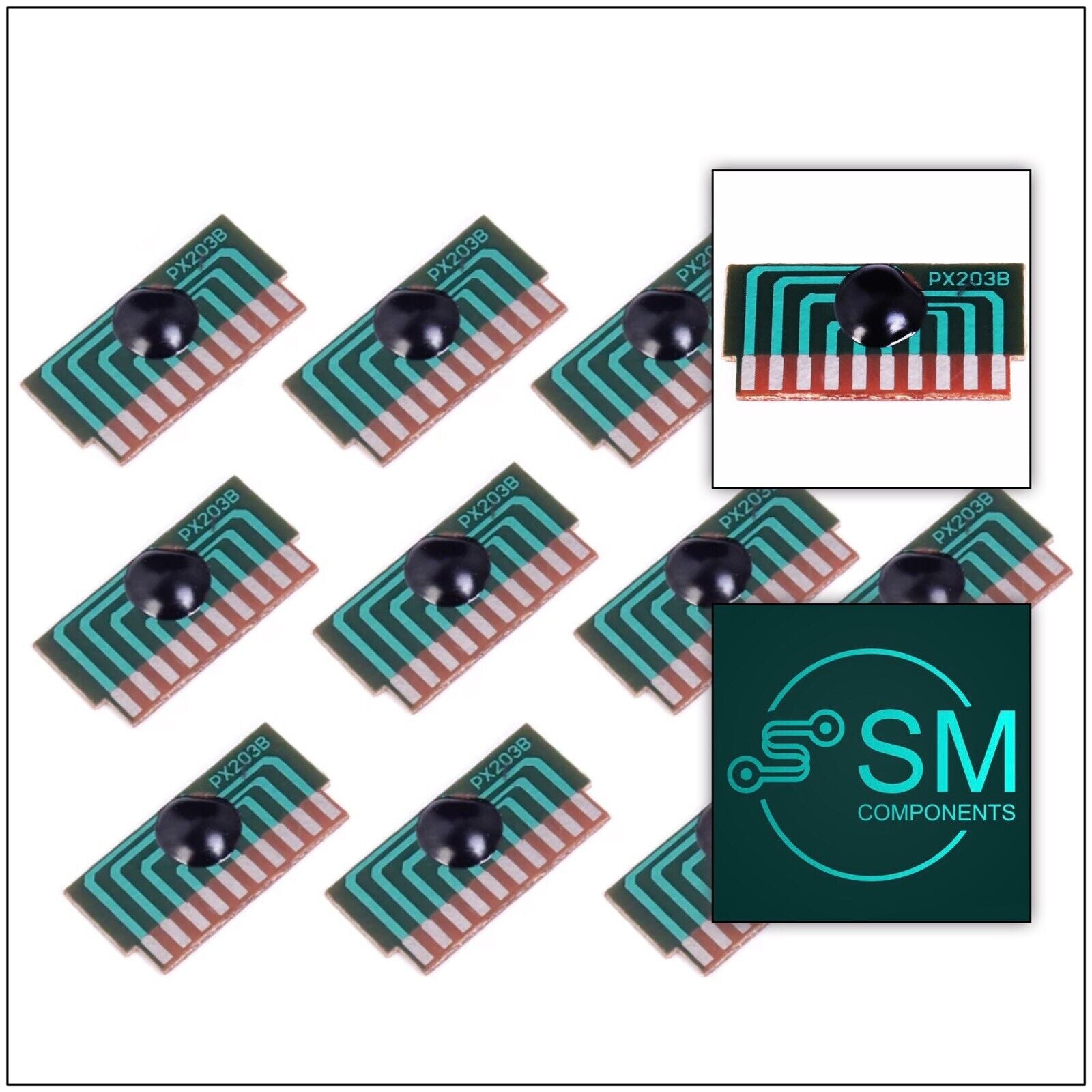 Flash Components 10Pcs 6-LED 3-4.5V flash chip cob LED driver cycle flashing control bo ...