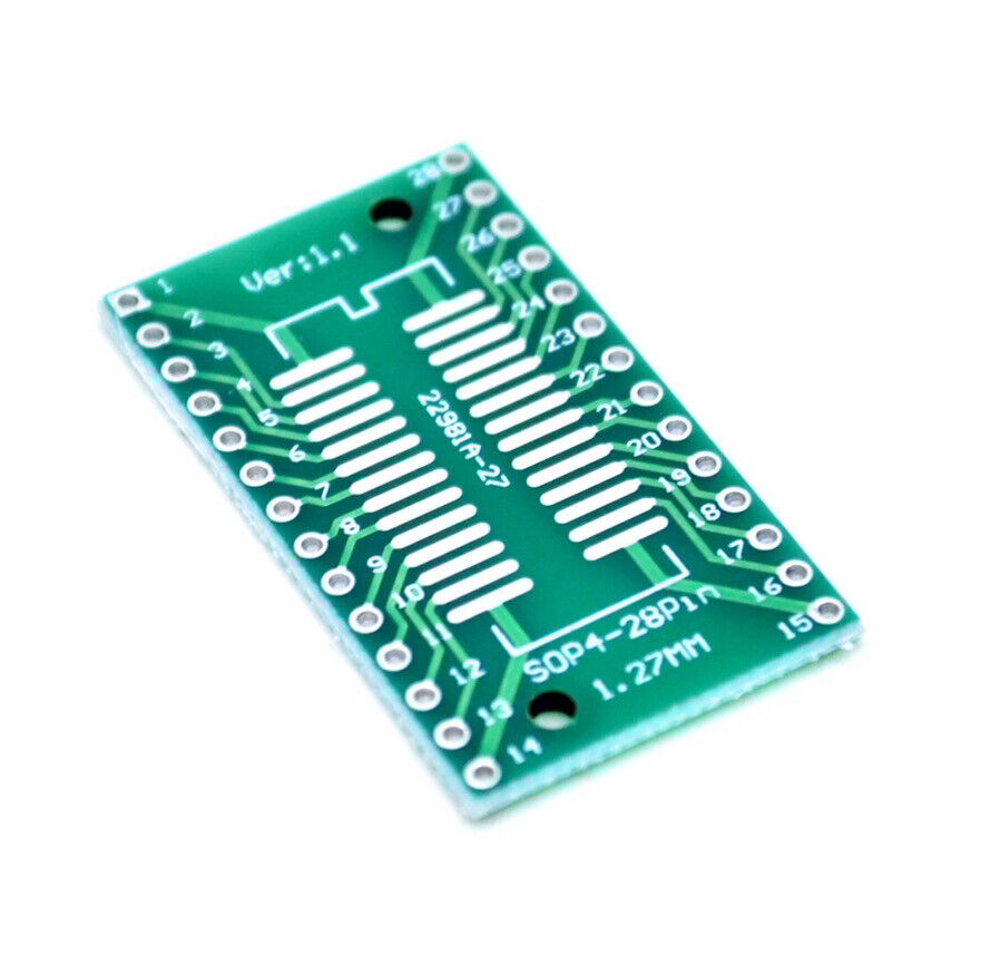 Adaptateur SOP8 vers DIP8 Clipsable avec Socle DIP8 à Souder Adaptateur SOP8 vers DIP8 Clipsable avec Socle DIP8 à Souder