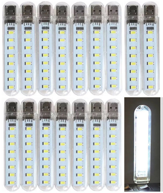 16 X USB emergency COOL WHITE LED Power Bank 8 Led LED Lamp Lighting Night Light