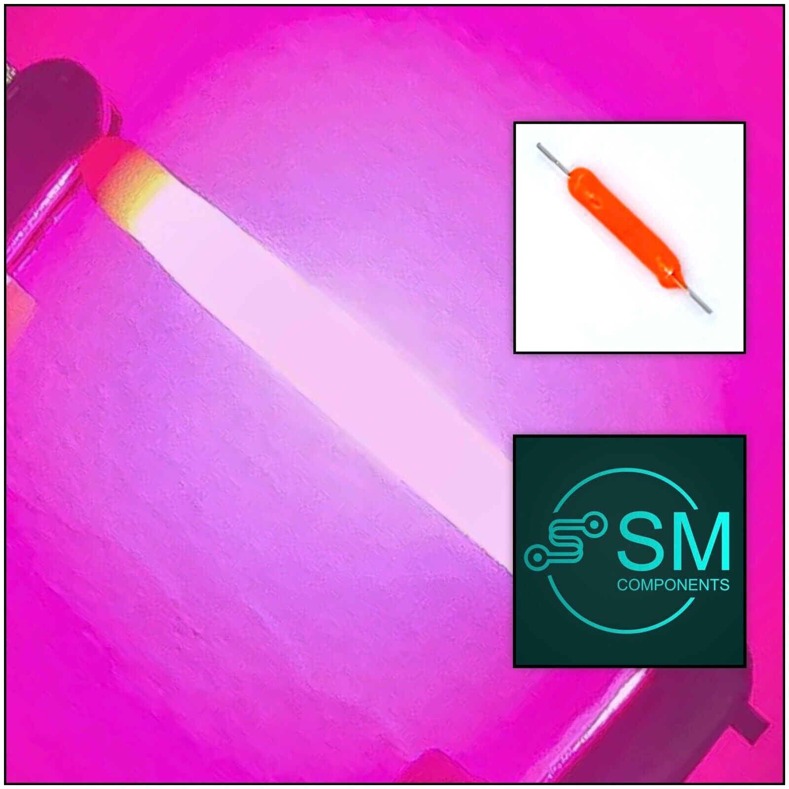 10Pcs 3V PINK Rigid Silicone Filament DIY Led Light Emitting Diodes 80 ...