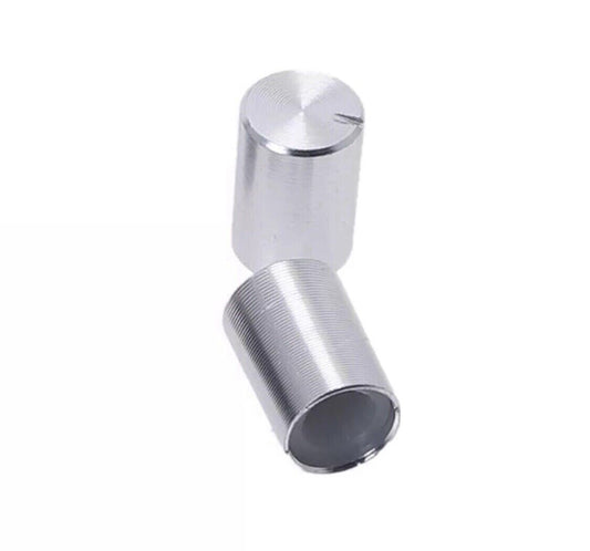 10pcs SILVER Aluminium Rotary Volume Knob Suit 6mm Shaft Potentiometer 10 X 14mm