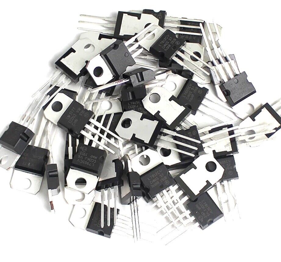 16PCS 8 Values + & - VOLTAGE REGULATORS TO-220 IC DIY LM-317 L7815 Arduino Ra-Pi