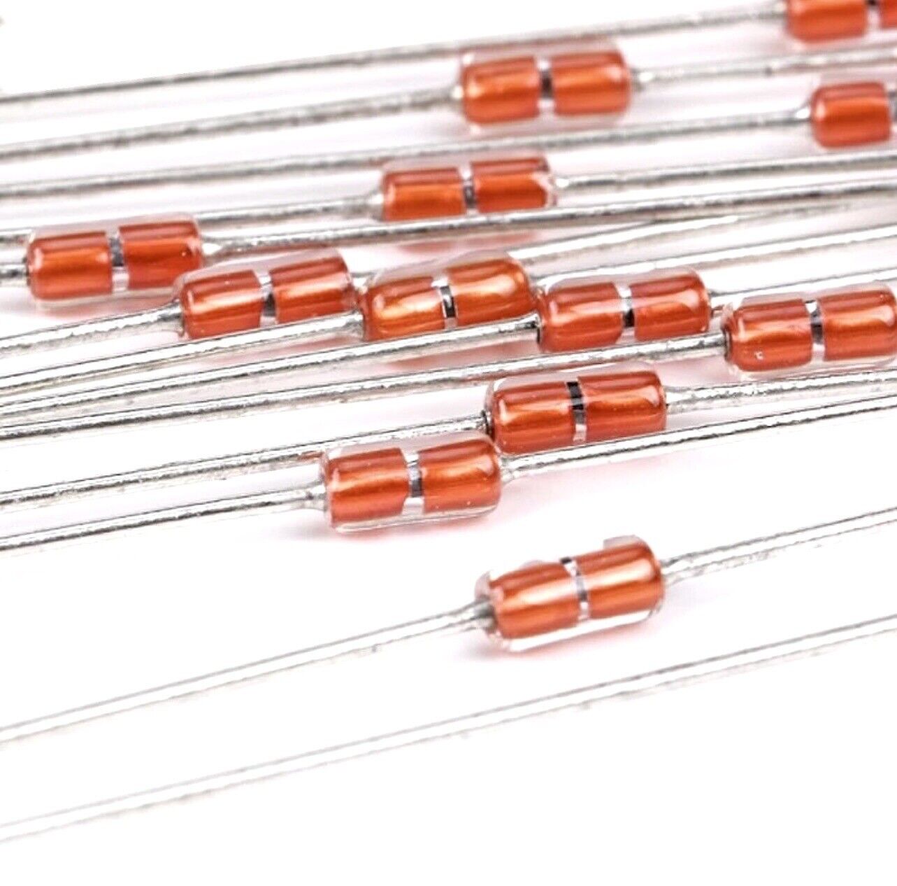 MF58 100 X Glass Encapsulated NTC Thermistor 1K-1M Ω 5% 3950B Temperature Sensor
