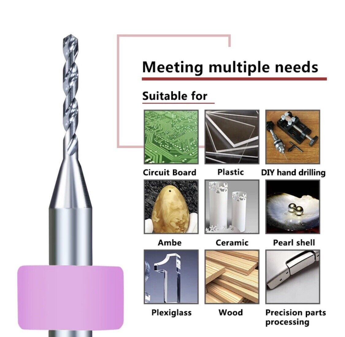 10Pcs 1.4mm PCB Print Circuit Board Carbide Mini Micro Drill Bit Set
