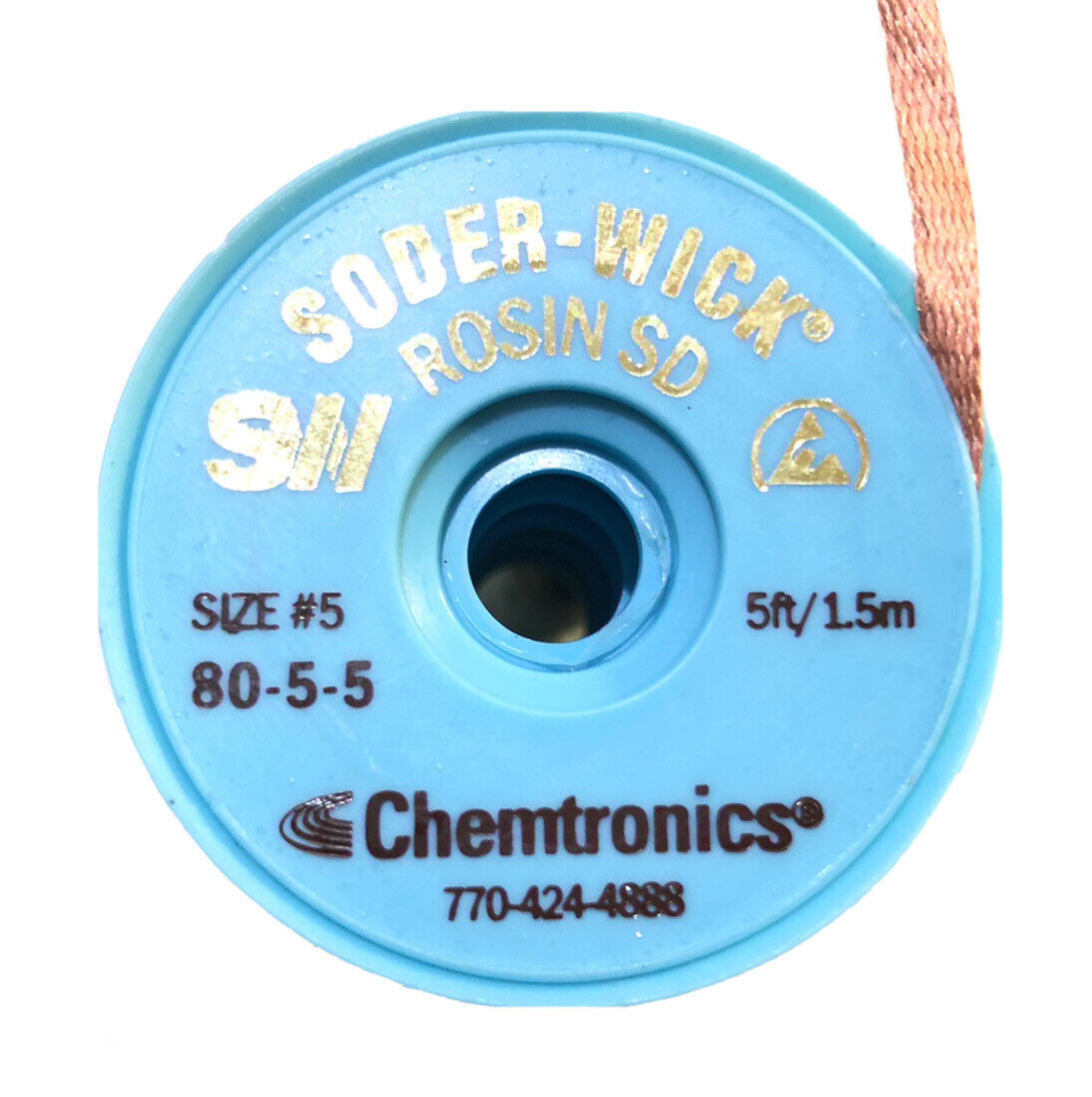 Soder-Wick Solder Wick No Clean Desolder Braid 3.7mm (80-5-5) 1 Piece