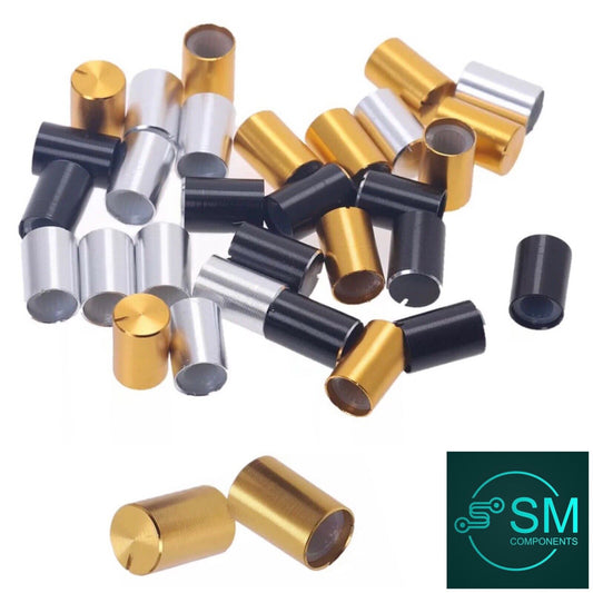 10pc DARK GOLD Aluminium Rotary Volume Knob Suit 6mm Shaft Potentiometer 10X14mm