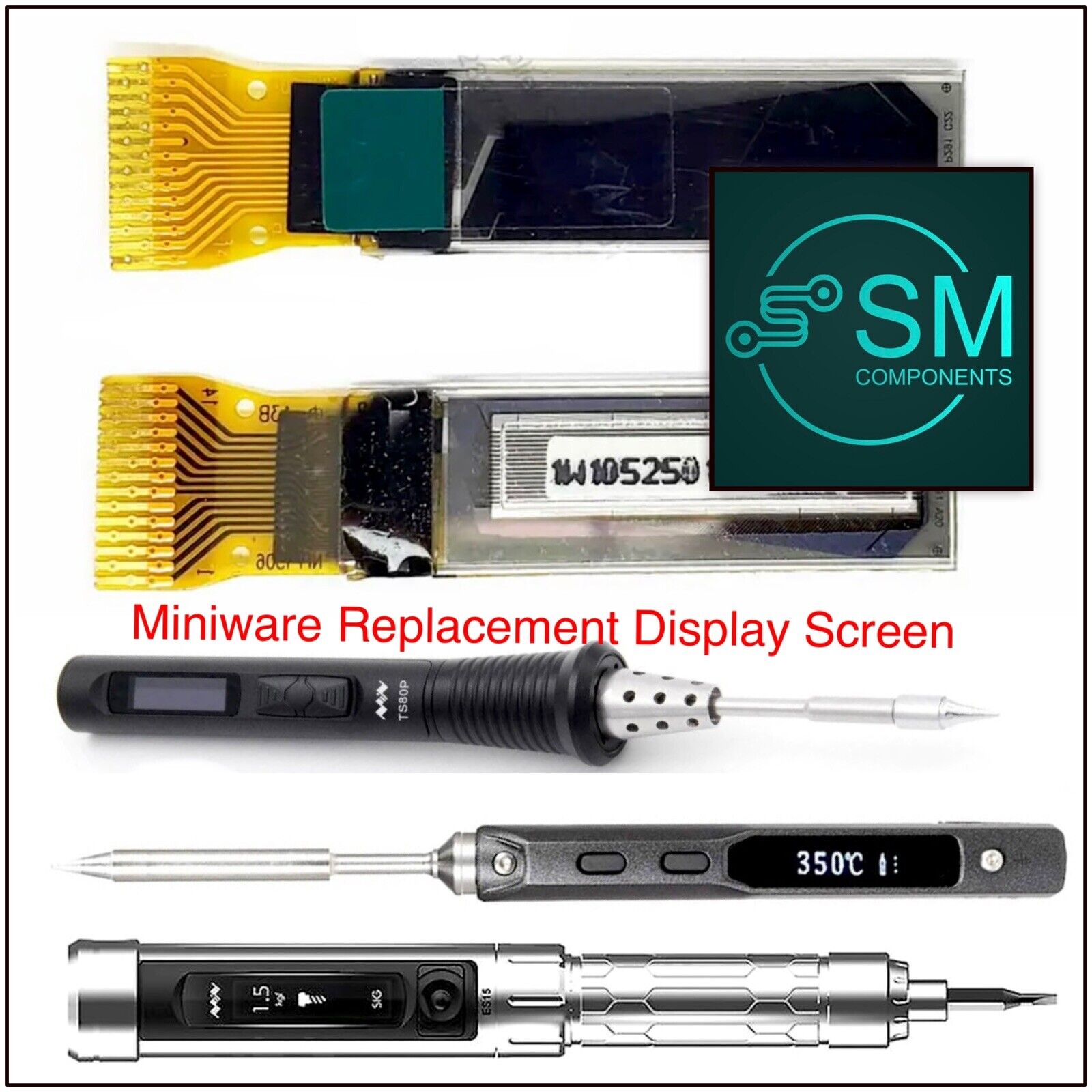 OLED Display Replacement WHITE 0.69 Inch 96*16 TS100 TS80 TS80P Solder ...