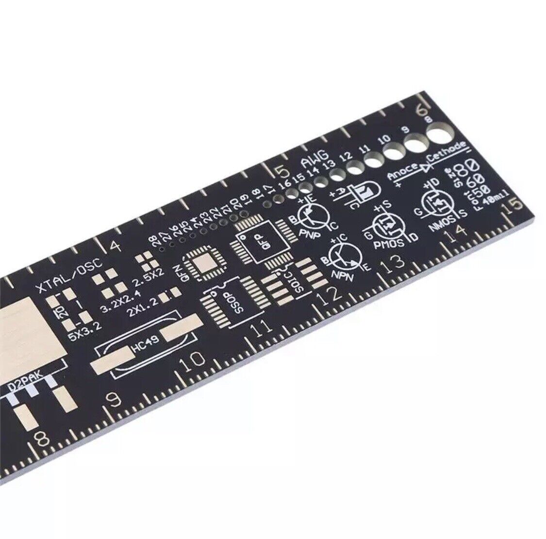 Pcb Ruler Custom 3pcs 15-20-25CM PCB Ruler For Electronics Engineers DIY Measuring Tool ...