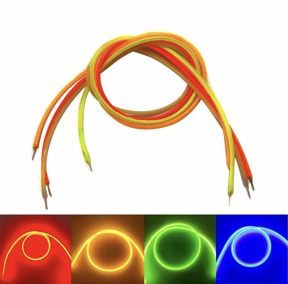 4pcs DC3V LED Flexible Silicone Filament LED 185mm PURPLE Light Emitting Diode