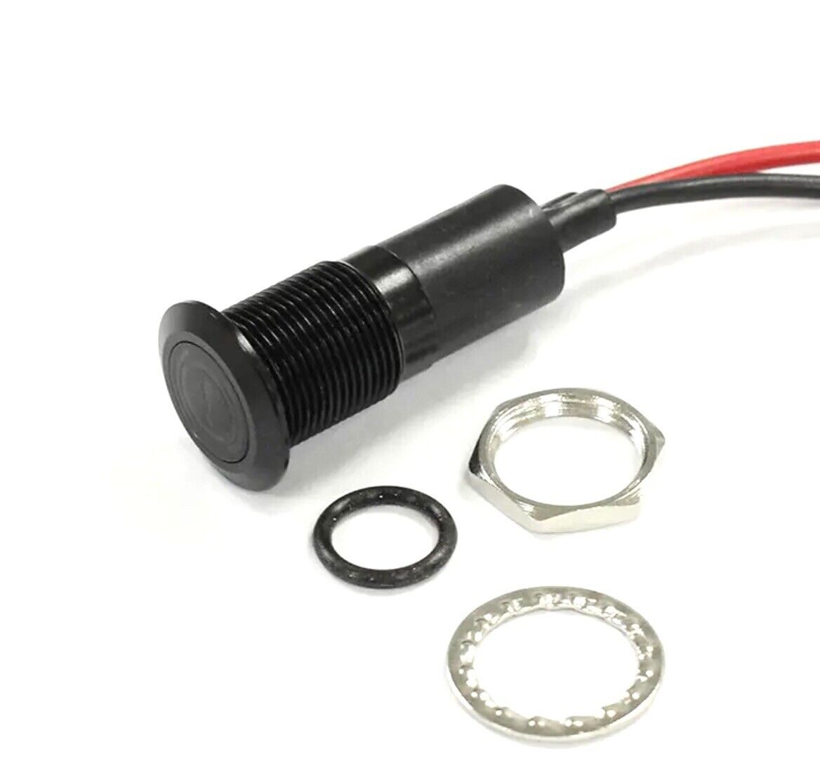 14mm RED WARNING LED Dash Panel Warning Pilot Light Indicator Lamp Car 12V-36V