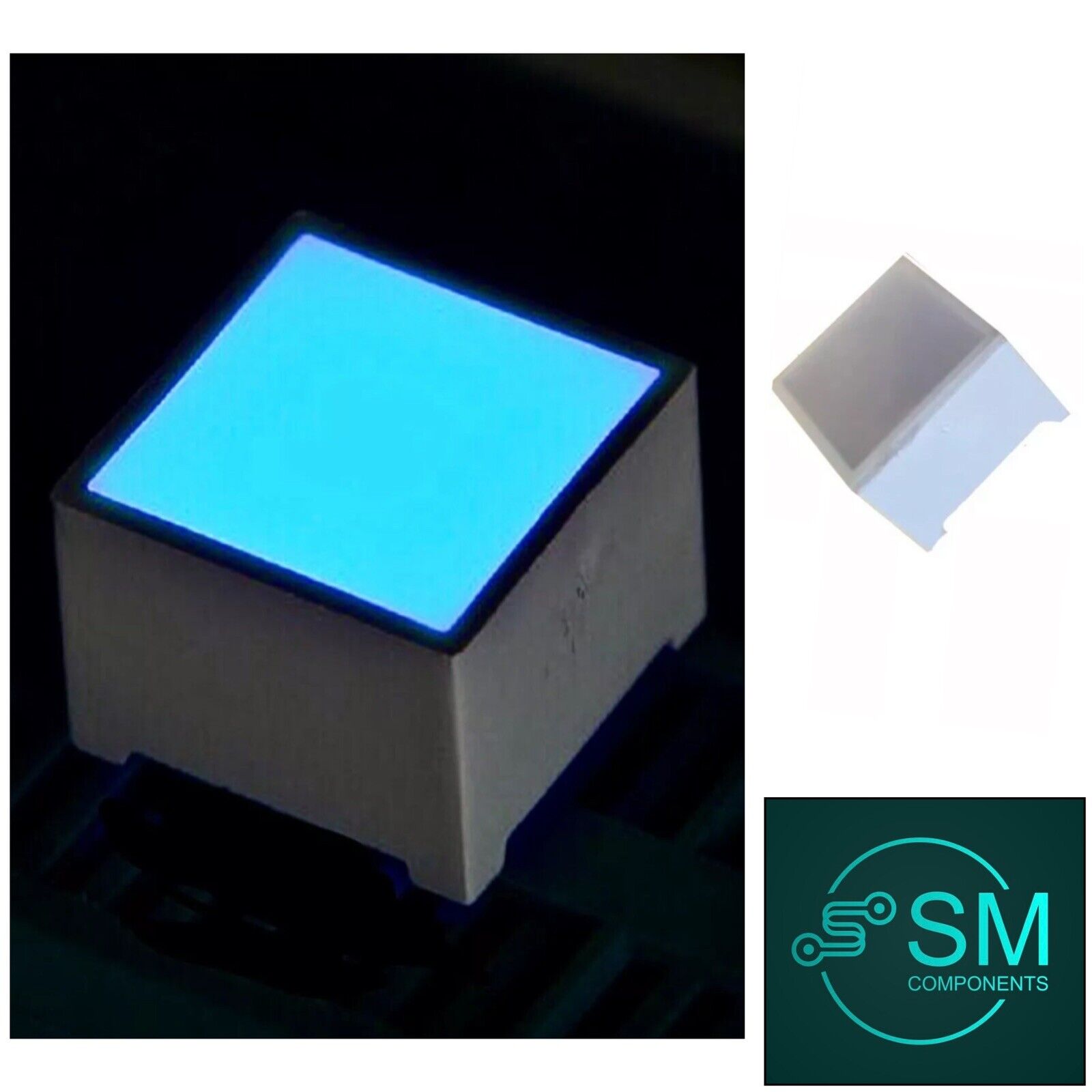 2PCS 15 X 15mm LED Block Diodes BLUE 465nm Light Emitting Diodes For D ...