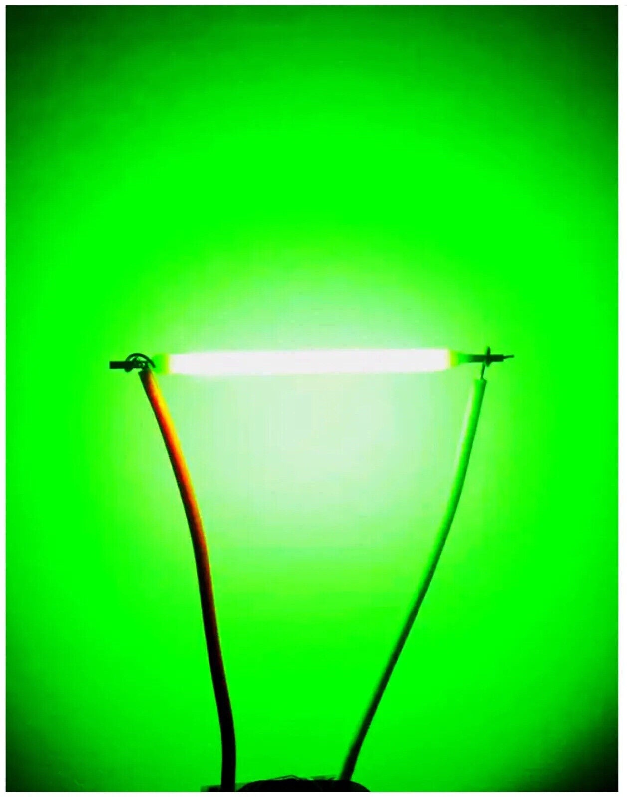 10PCS DC 3V 100mA LED 26mm GREEN Silicone Filaments Led Light Emitting ...