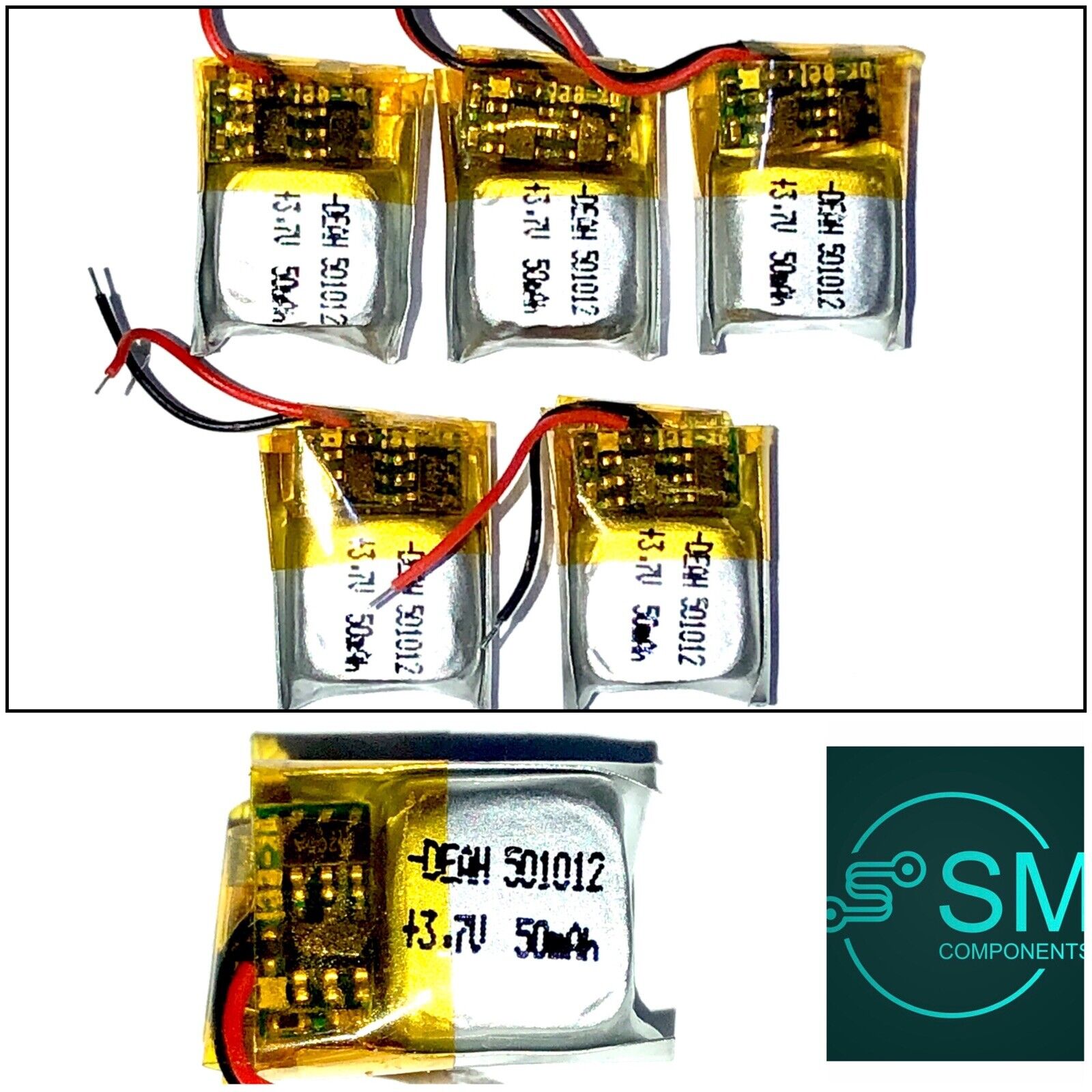 10 pezzi 401012 501012 601012 581010 Batteria agli ioni di lio da 3,7 V 40 mAh 50 mAh 55 mA 60 mAh per auricolari TWS L901 44 10 pezzi 401012 501012 601012 581010 Batteria agli ioni di lio da 3,7 V 40 mAh 50 mAh 55 mA 60 mAh per auricolari TWS L901 44