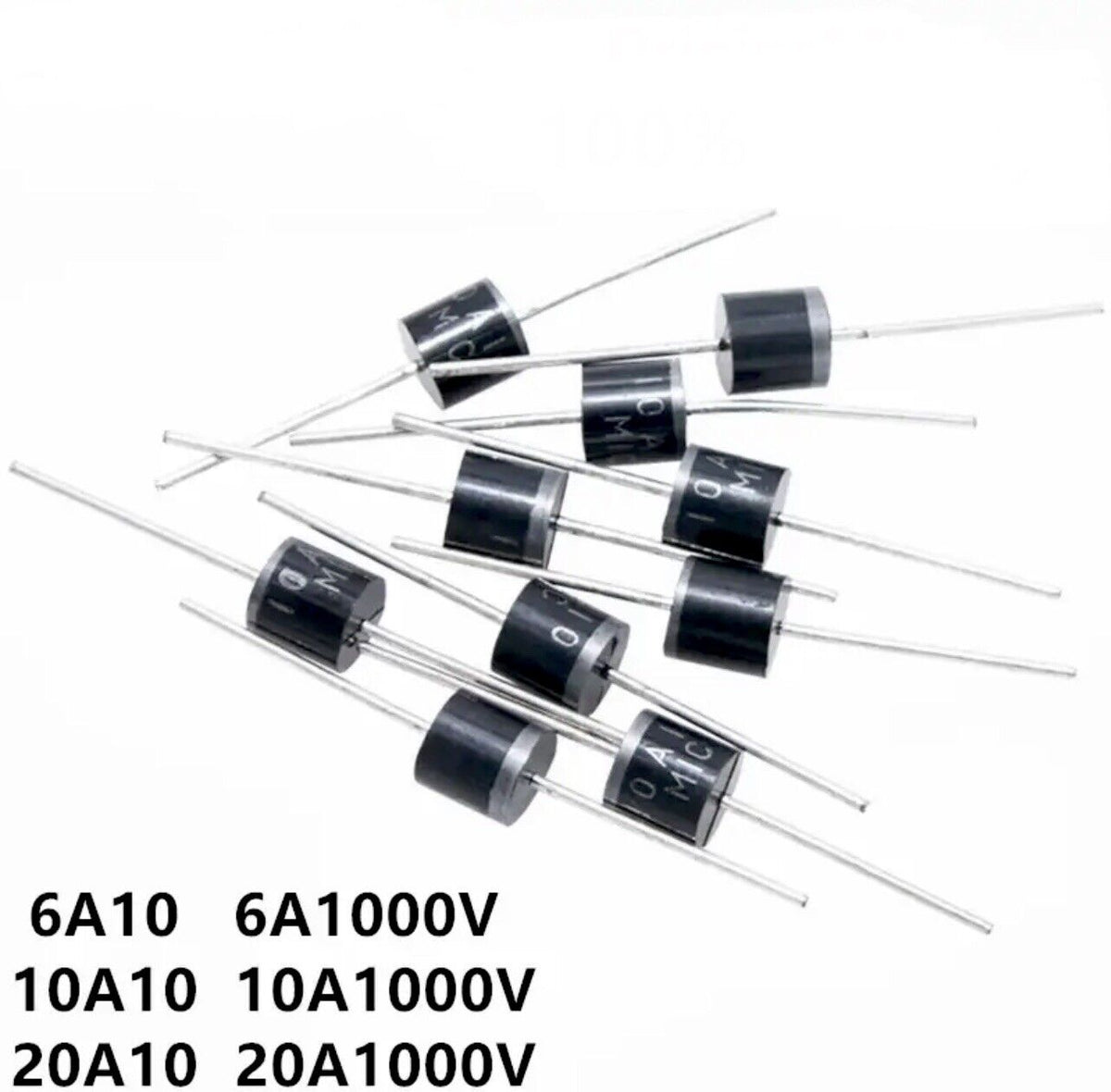 6A10 Gleichrichter-Diode 1000V 6A – P600M Äquivalent, Einzeln Oder Im Pack