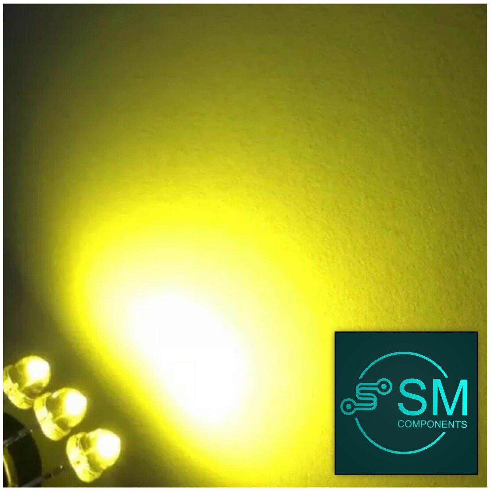 5mm Lemon Yellow Led Light Emitting Diode Straw Hat 100pcs Clear Round ...