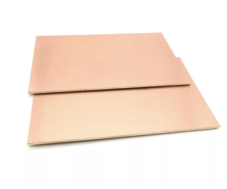 2 Pcs PCB Single Sided Copper Clad FR4 DIY Laminate PCB Circuit Board 100 X 80