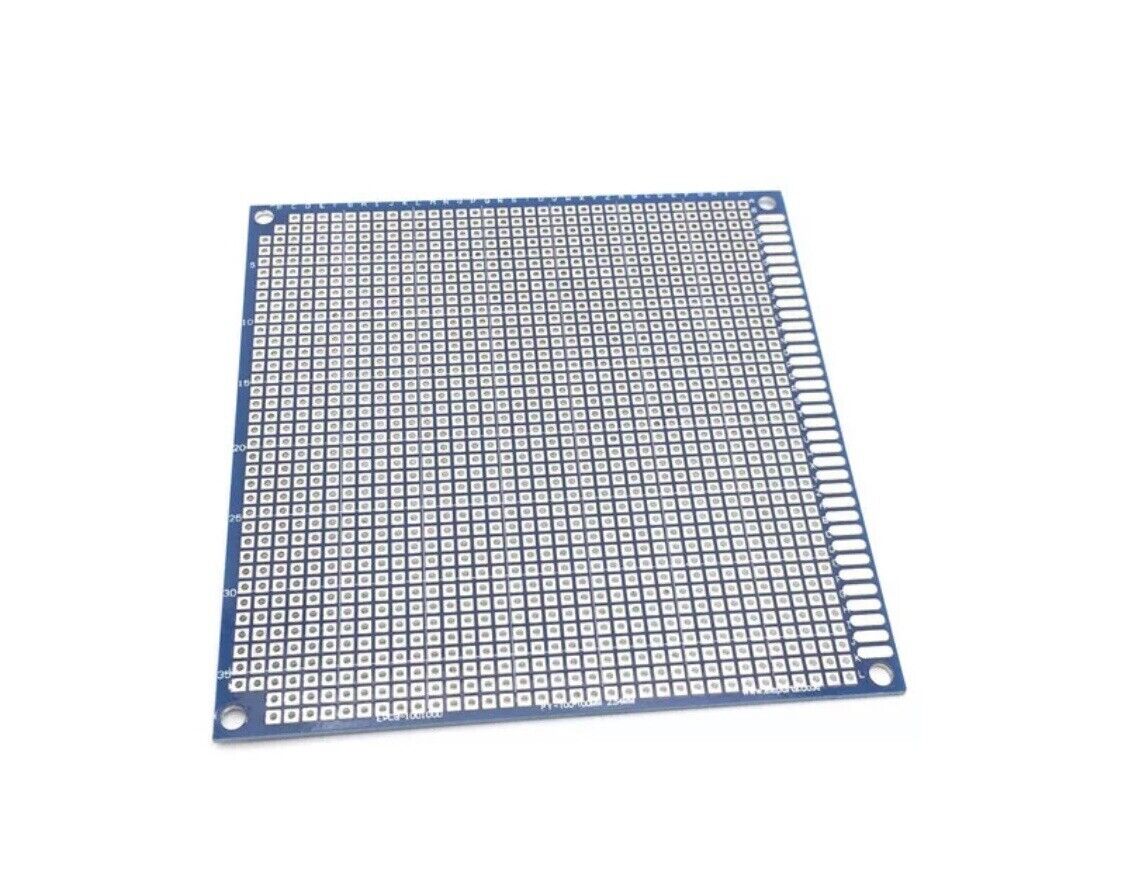 2PC 100x100 Double Side FR4 Arduino Prototype Universal PCB Board Soldering BLUE