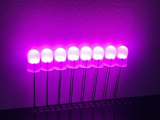 100PCS 5mm F5 PINK Led Light Emitting Diode DIFFUSED Top Round Head Long Pins