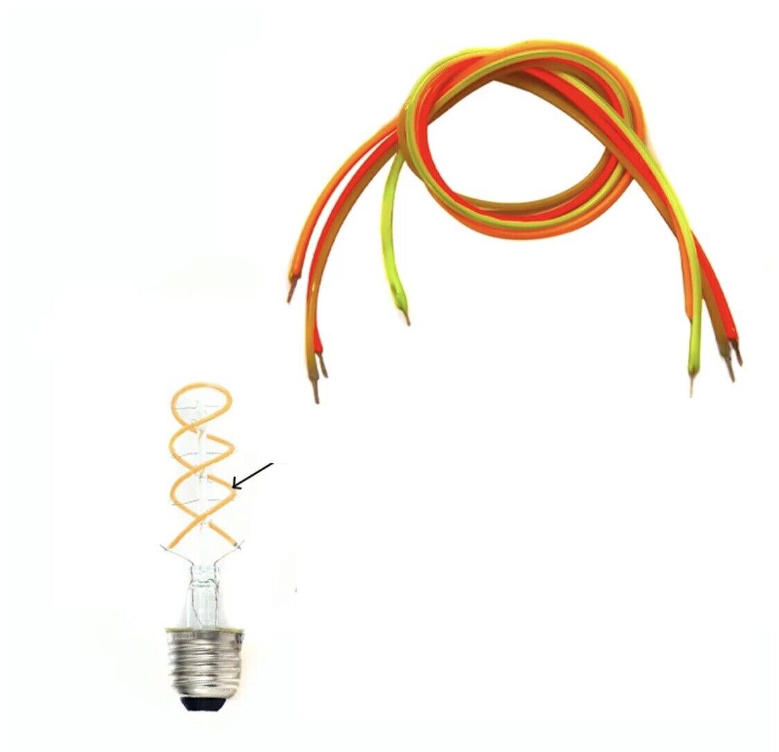 4pcs DC3V LED Flexible Silicone Filament LED 185mm PURPLE Light Emitting Diode