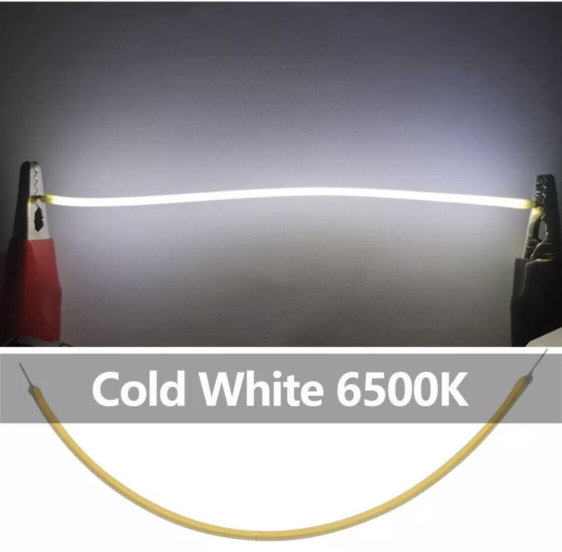 5PC DC3V LED 80mm COOL WHITE 6500K Super Flexible Silicone Filament Lamp LED DIY