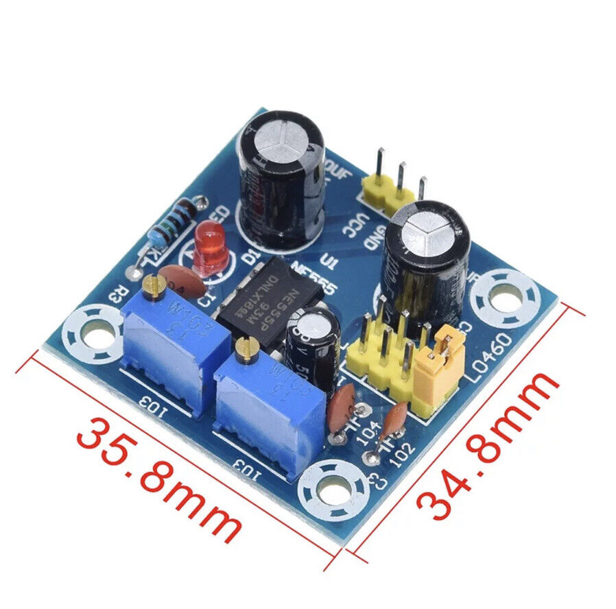 NE555 Pulse Generator Frequency Adjustable & Duty Cycle Module DIY Project Kit