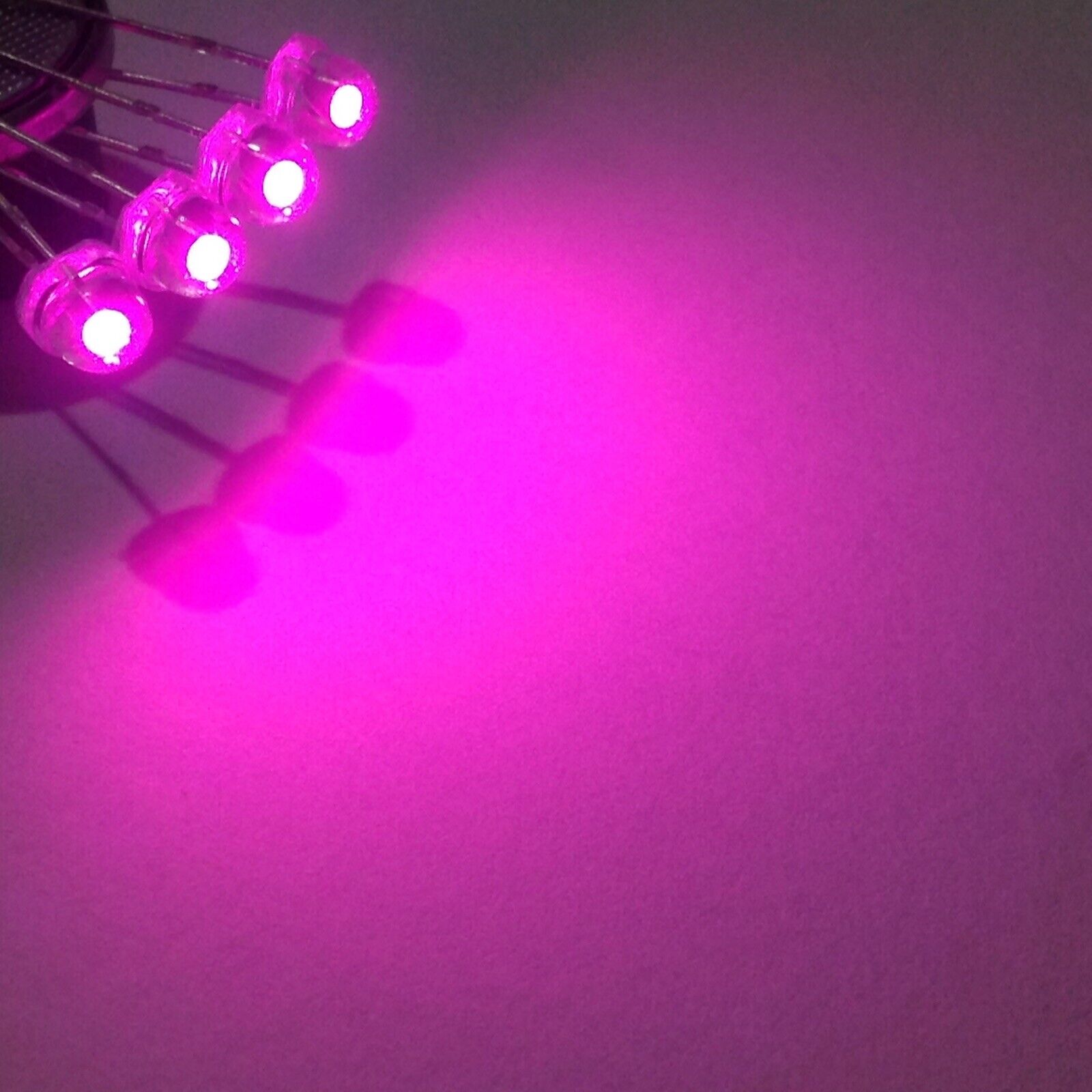 5mm Pink Led Light Emitting Diode Straw Hat 100pcs LED Clear Top Round ...