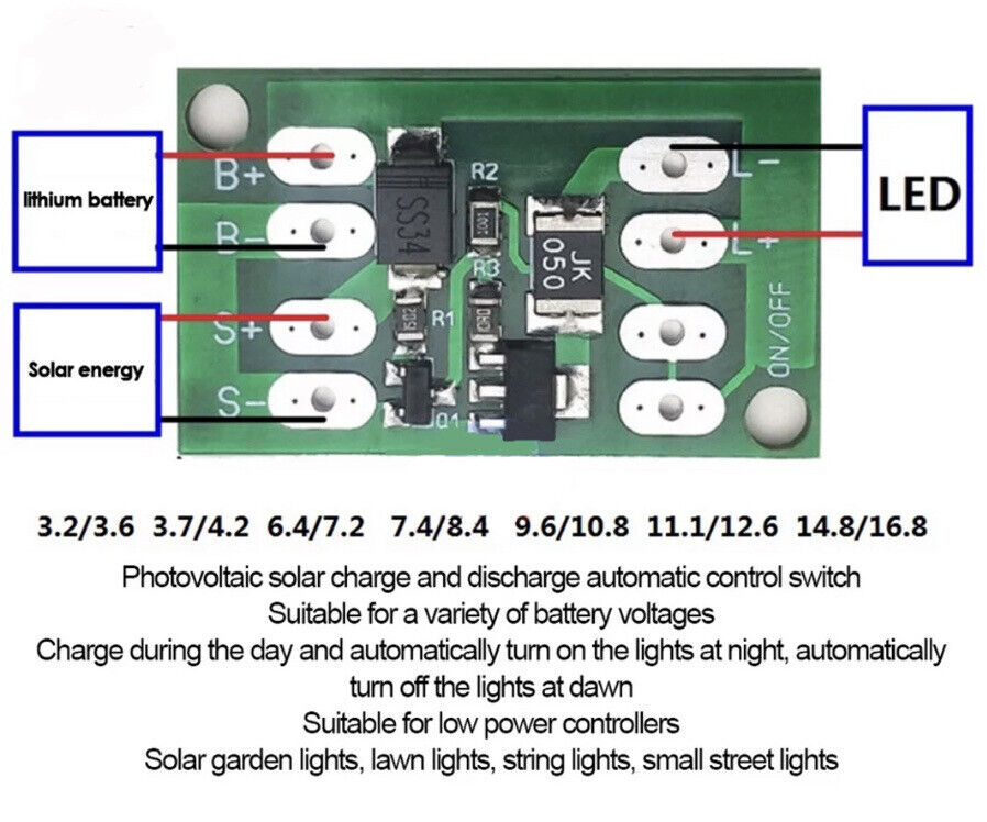 4PCS Solar Lithium Battery Charging Driver Regulator Controller Module 600mA Out