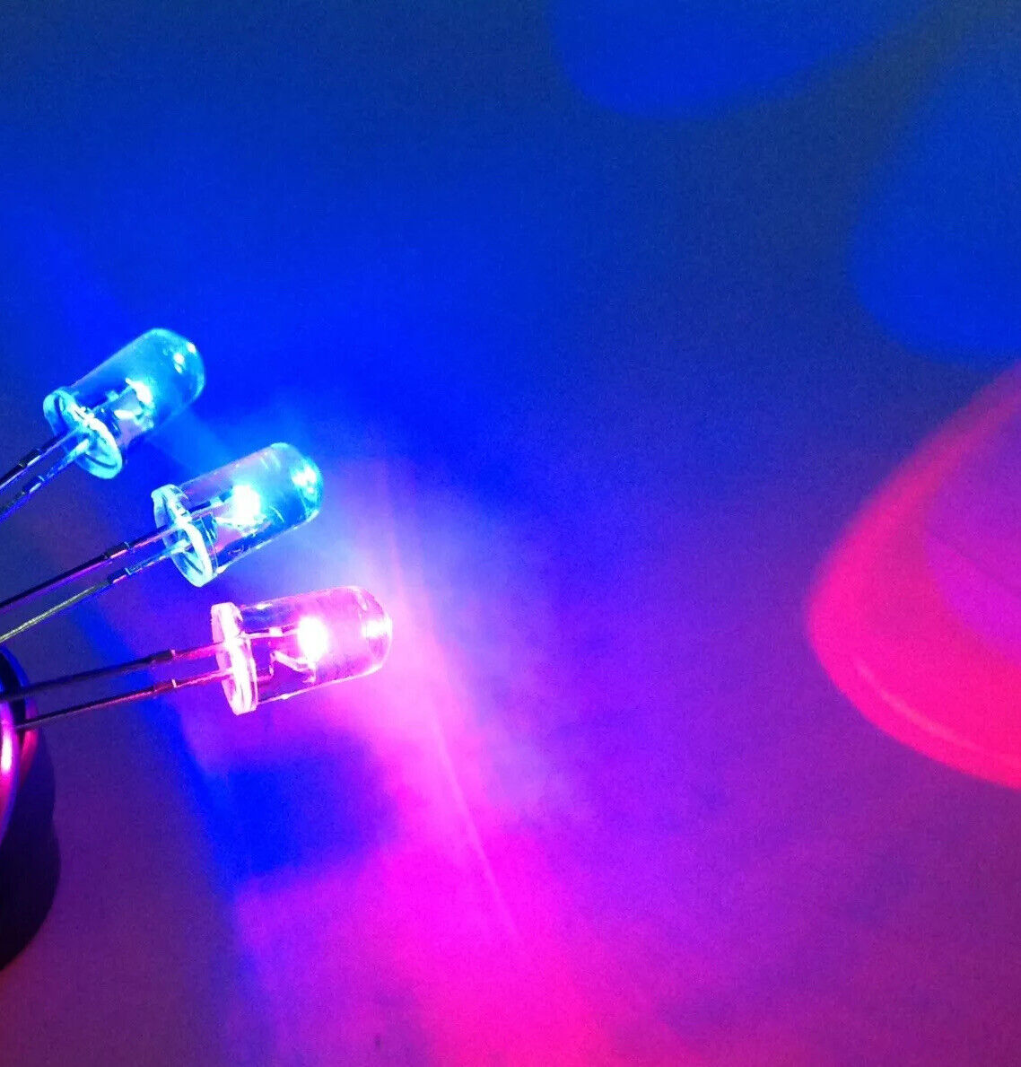 5 Diode Led Module 5mm Led Flashing Red Blue Diode Round Head 100pcs F5 Diodes (Red-Blue ...