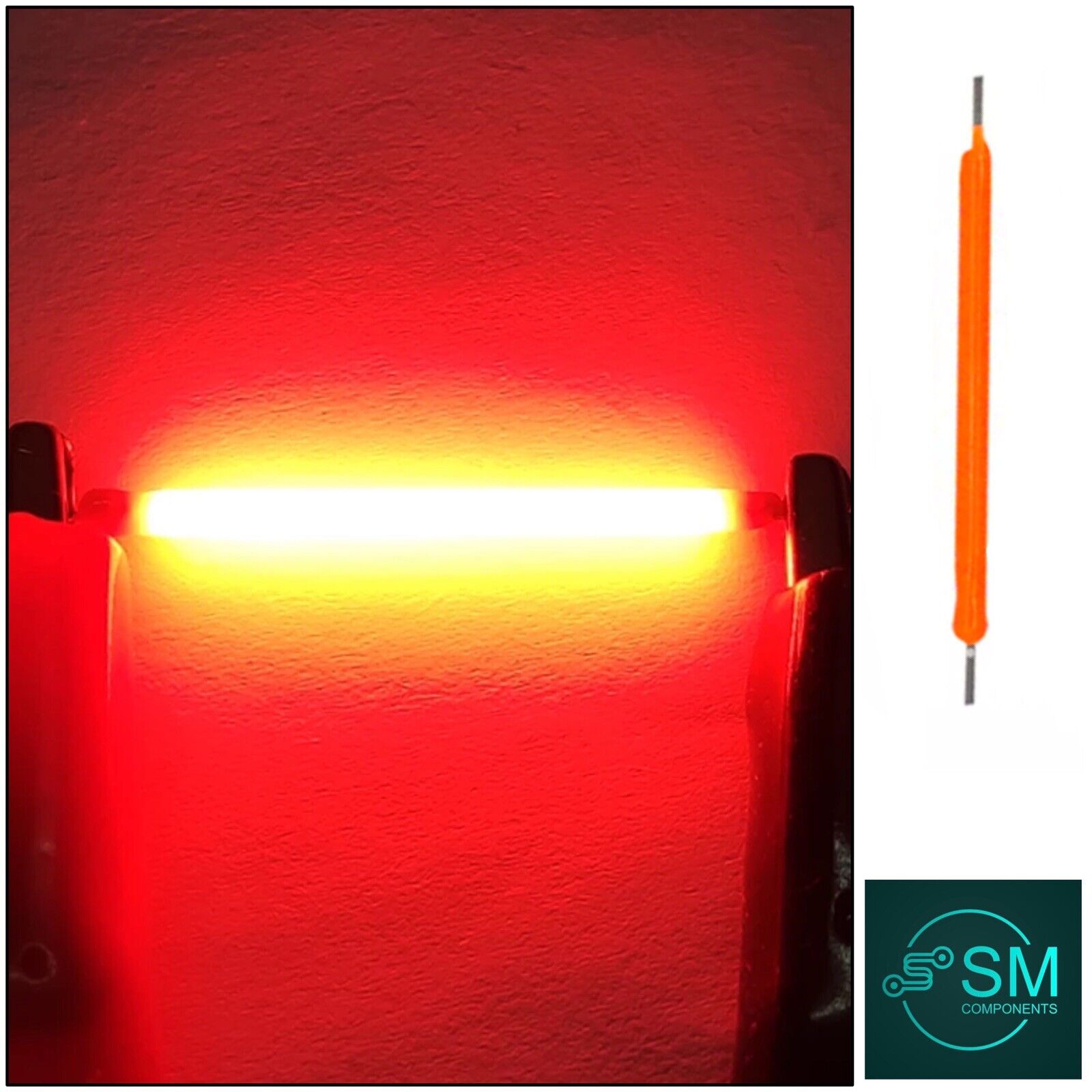 10Pcs DC 57V 10mA LED 40mm RED Silicone Filament Led Light Emitting Di ...
