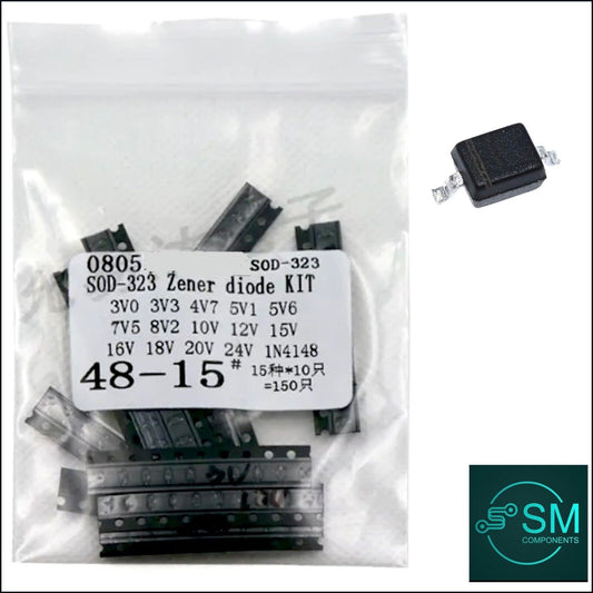 0805 SOD-323 Zener Diode SMD Kit 15 Value X 10Pcs 150pcs 3V-24V Zener SMD Diodes