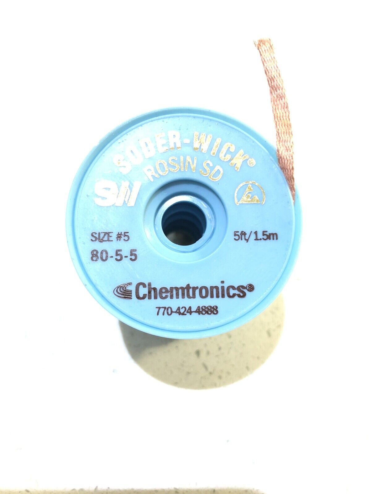 Soder-Wick Solder Wick No Clean Desolder Braid 3.7mm (80-5-5) 1 Piece